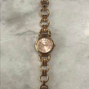 Fossil Gold Chain Link Watch